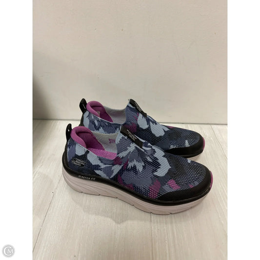 Shoes Athletic By Skechers In Blue & Purple, Size: 8