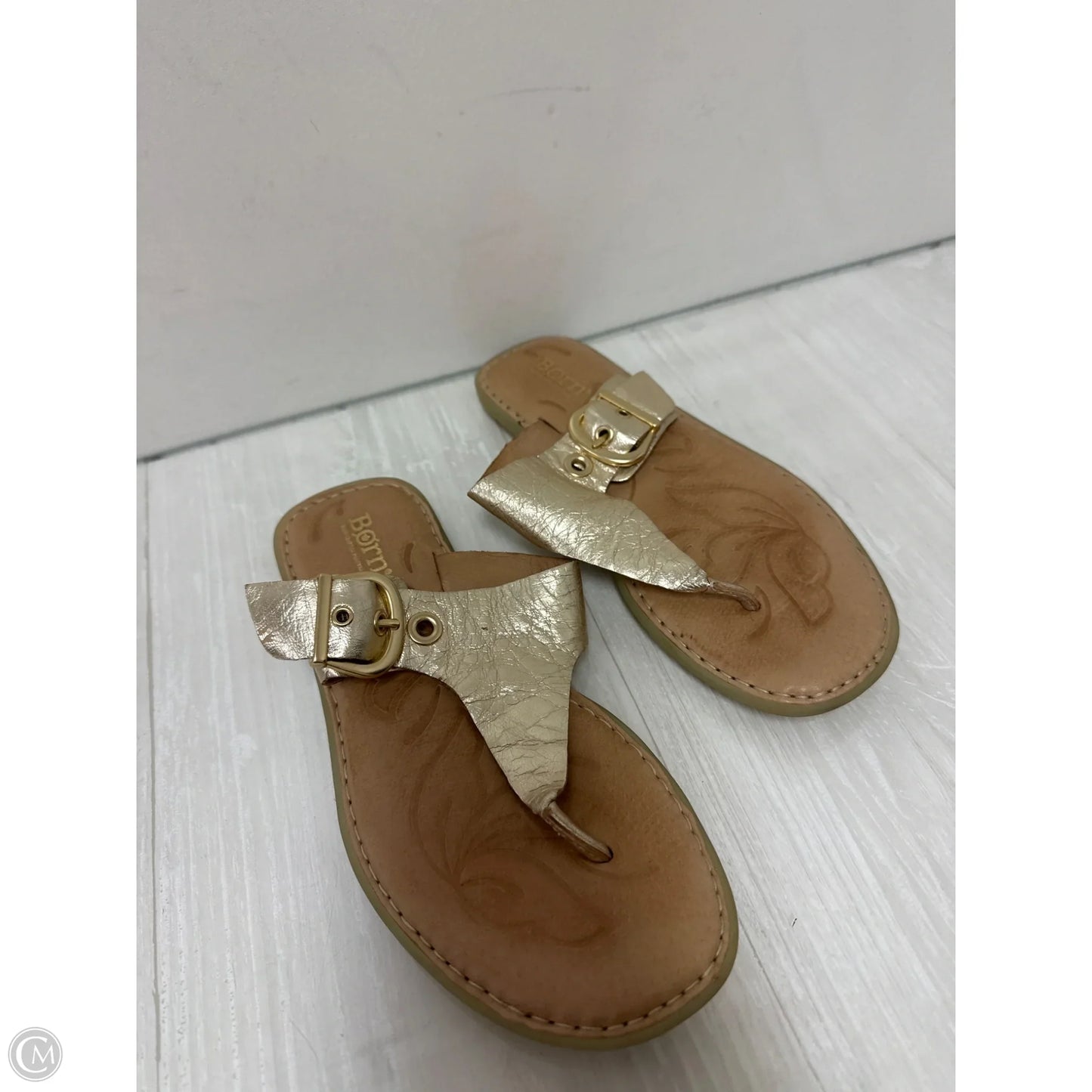 Sandals Flip Flops By Born In Gold, Size: 7