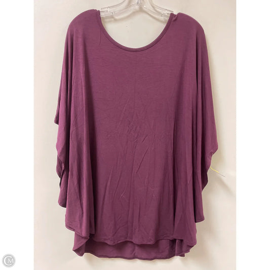 Top Short Sleeve By Anna & Ava In Purple, Size: Osfm