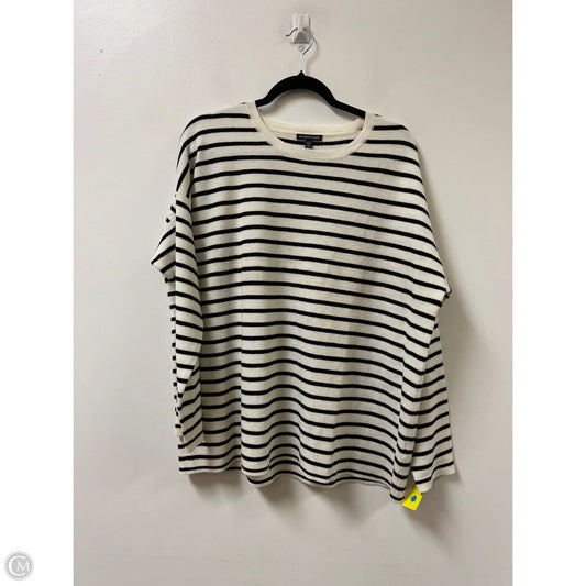 Sweater By Eileen Fisher In Black & Gold, Size: Xl