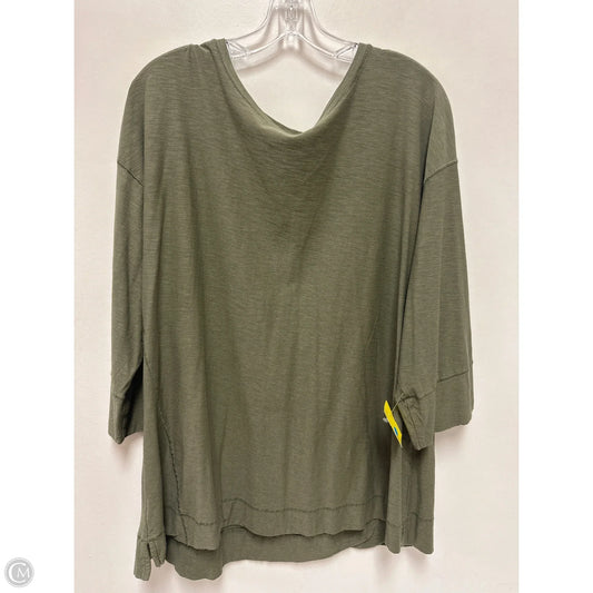 Top Long Sleeve By West Bound In Green, Size: 2x