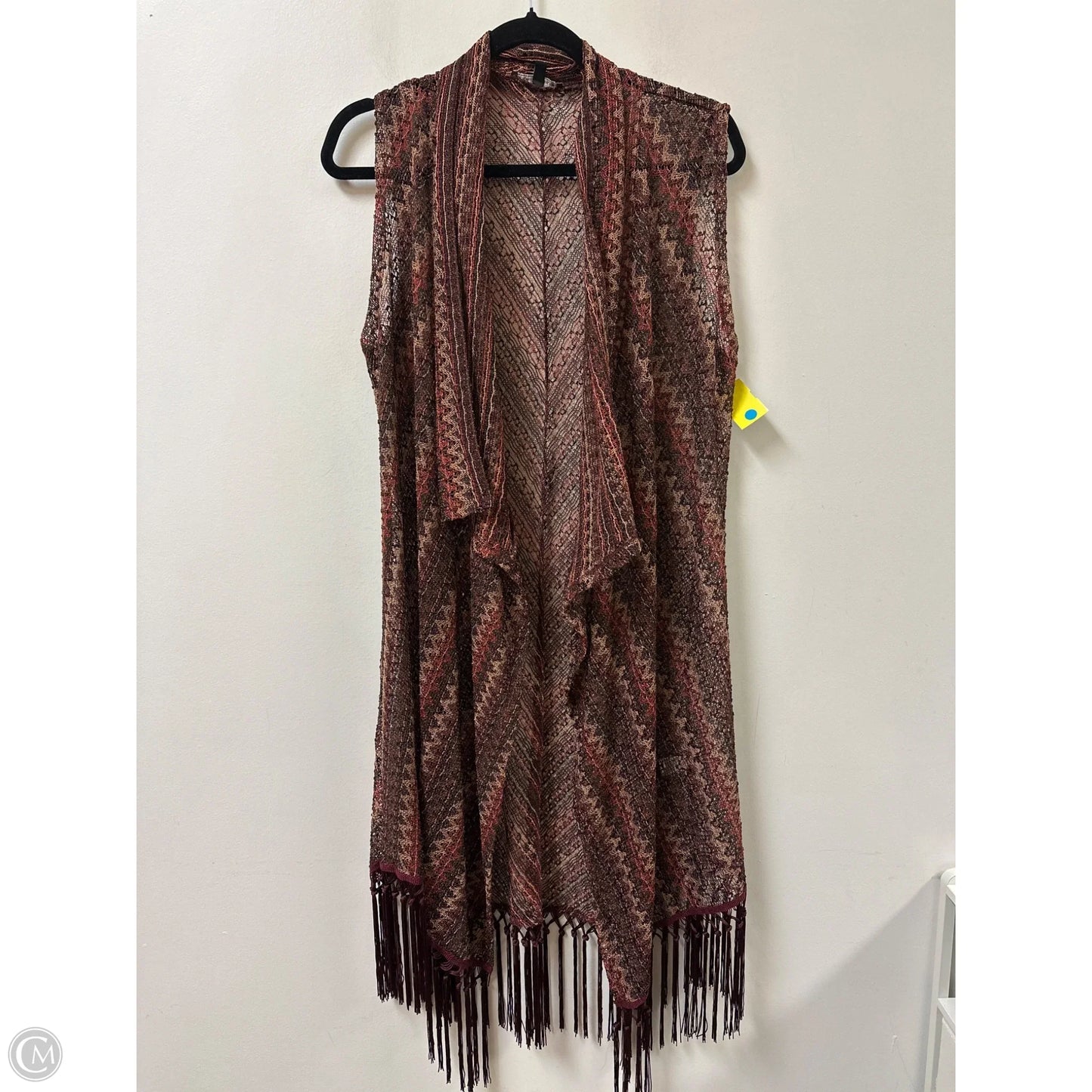 Sweater Cardigan By Cable And Gauge In Red, Size: M