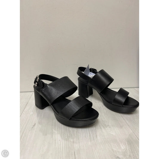 Sandals Heels Block By Aerosoles In Black, Size: 10.5