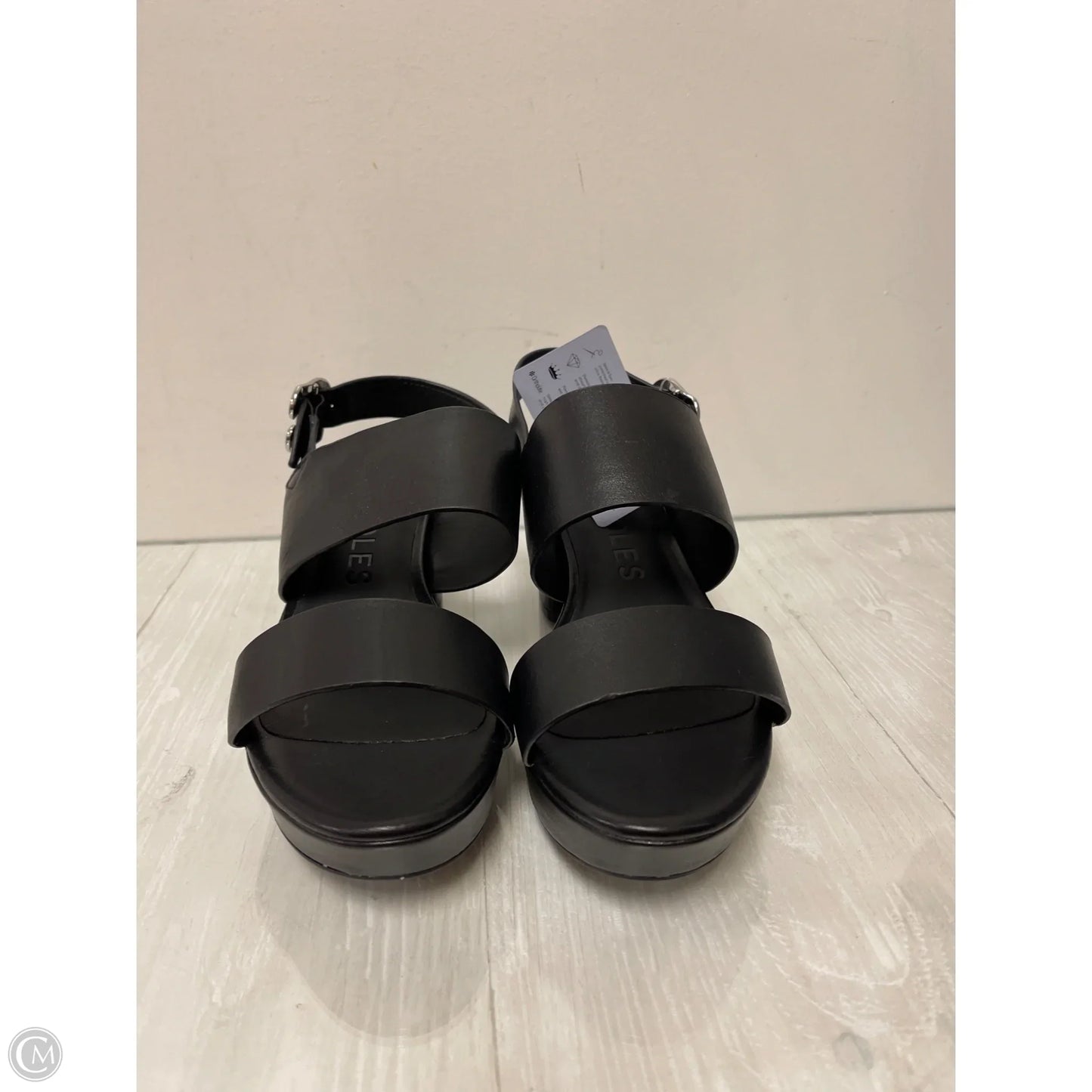 Sandals Heels Block By Aerosoles In Black, Size: 10.5