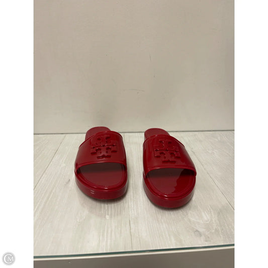 Sandals Designer By Tory Burch In Red, Size: 11