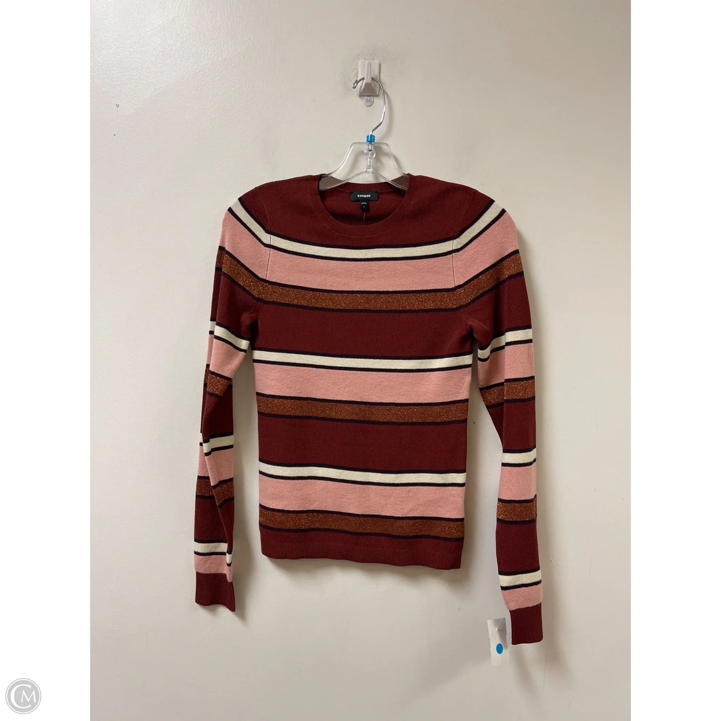Top Long Sleeve By Express In Red, Size: S