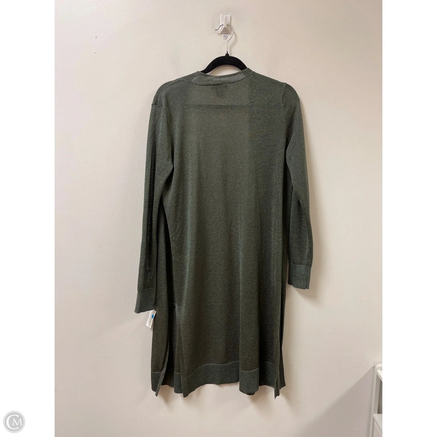 Sweater Cardigan Designer By Neiman Marcus In Green, Size: S
