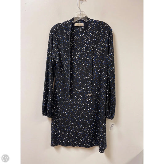 Dress Casual Midi By Michael By Michael Kors In Black & Blue, Size: Xl