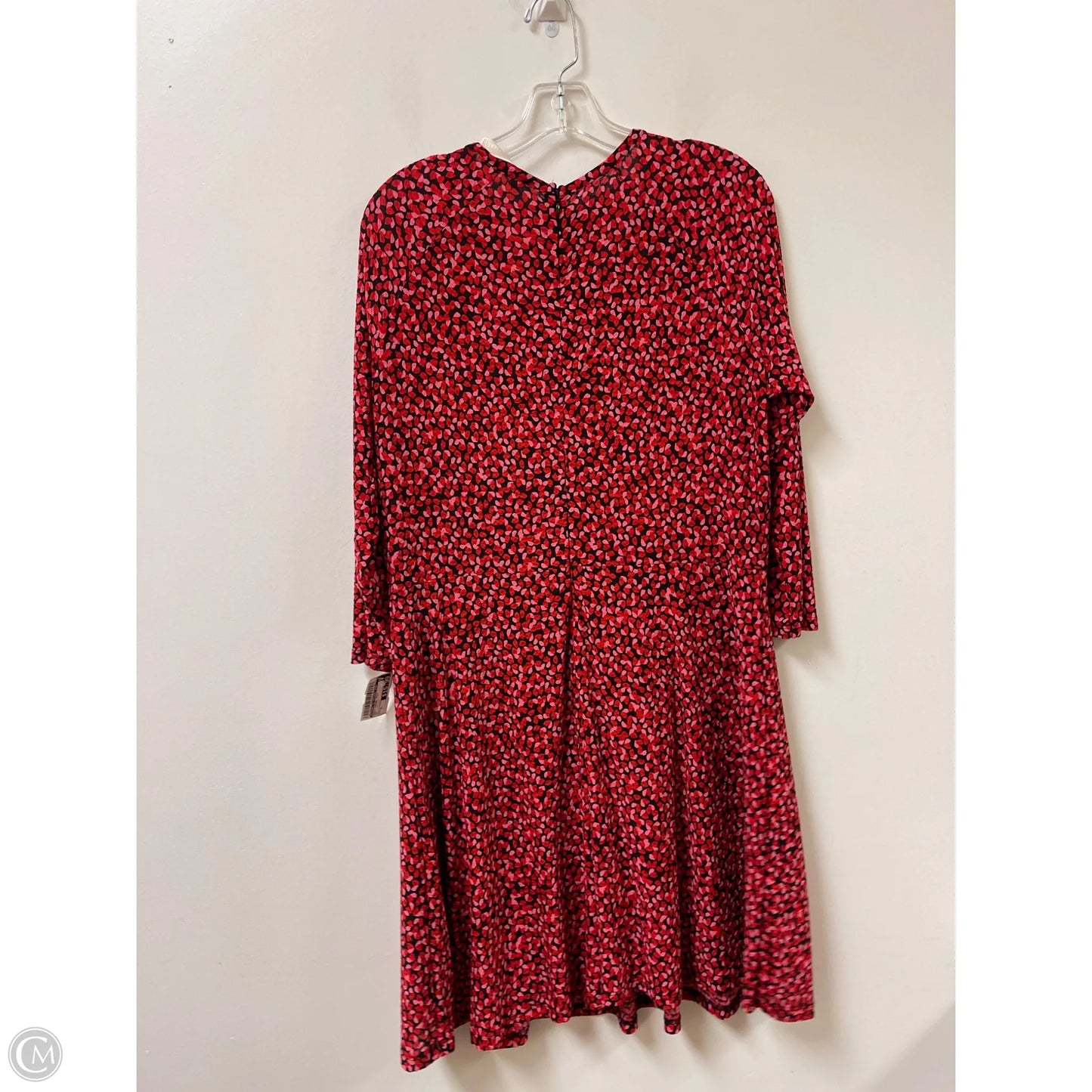 Dress Casual Midi By Michael By Michael Kors In Red, Size: Xl