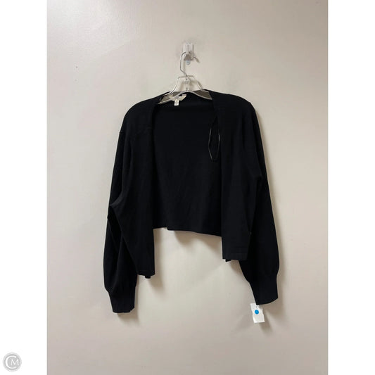 Sweater Cardigan By Terra & Sky In Black, Size: 1x