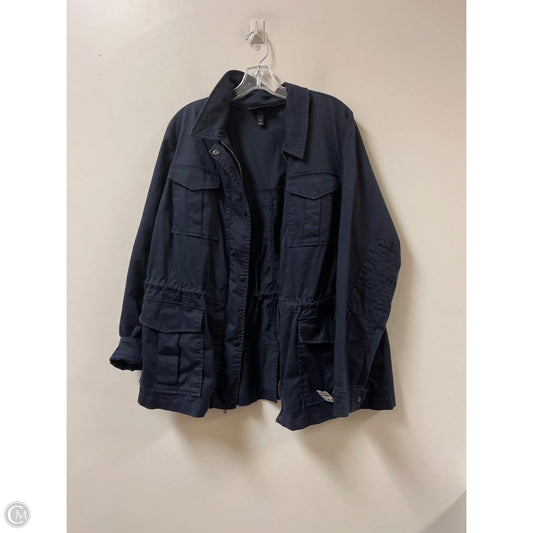Jacket Utility By Lane Bryant In Navy, Size: 2x