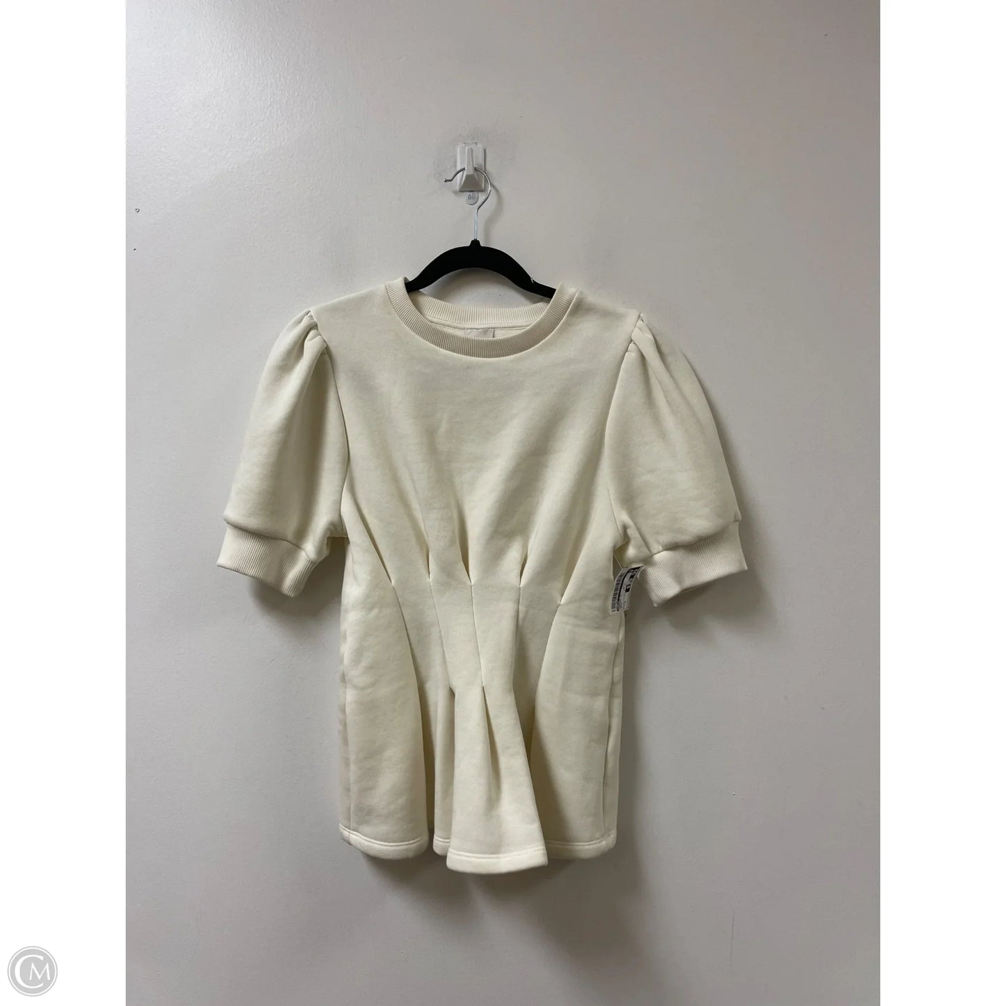 Sweater Short Sleeve By Maeve In Cream, Size: S