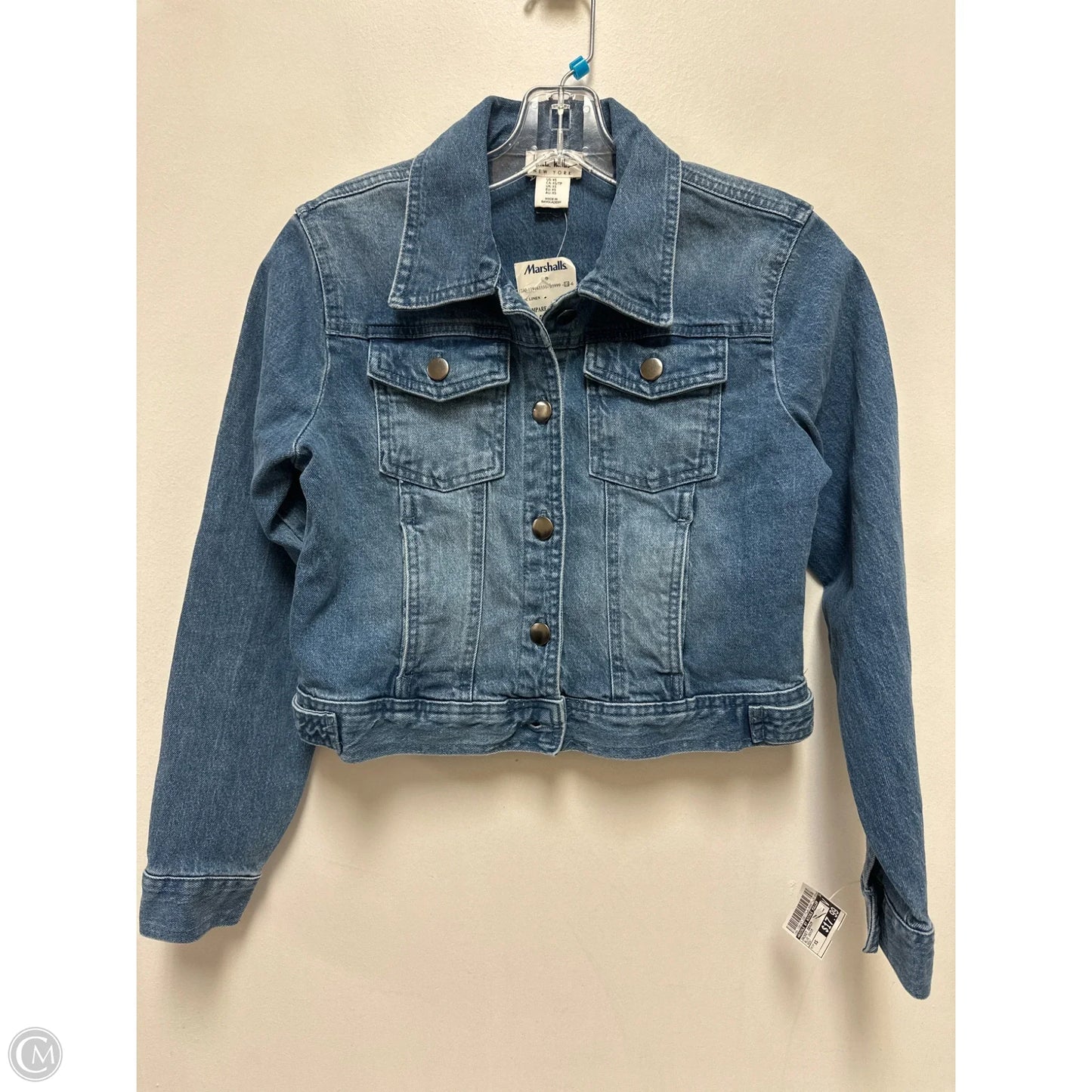 Jacket Denim By Nicole By Nicole Miller In Blue Denim, Size: Xs