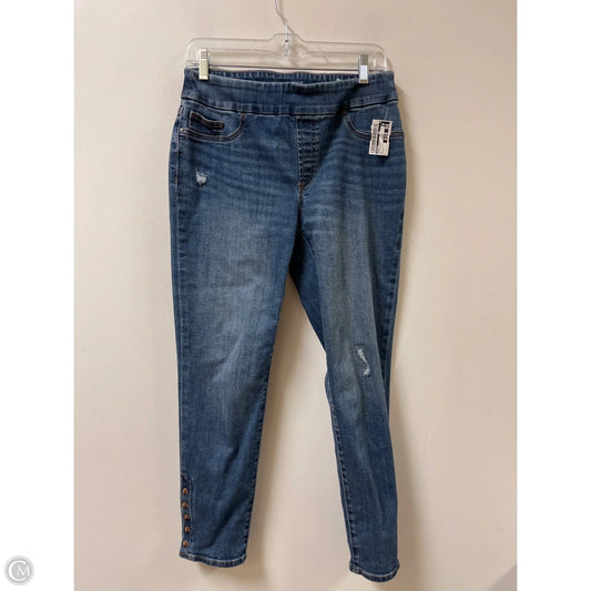 Jeans Skinny By Chicos In Blue Denim, Size: 4