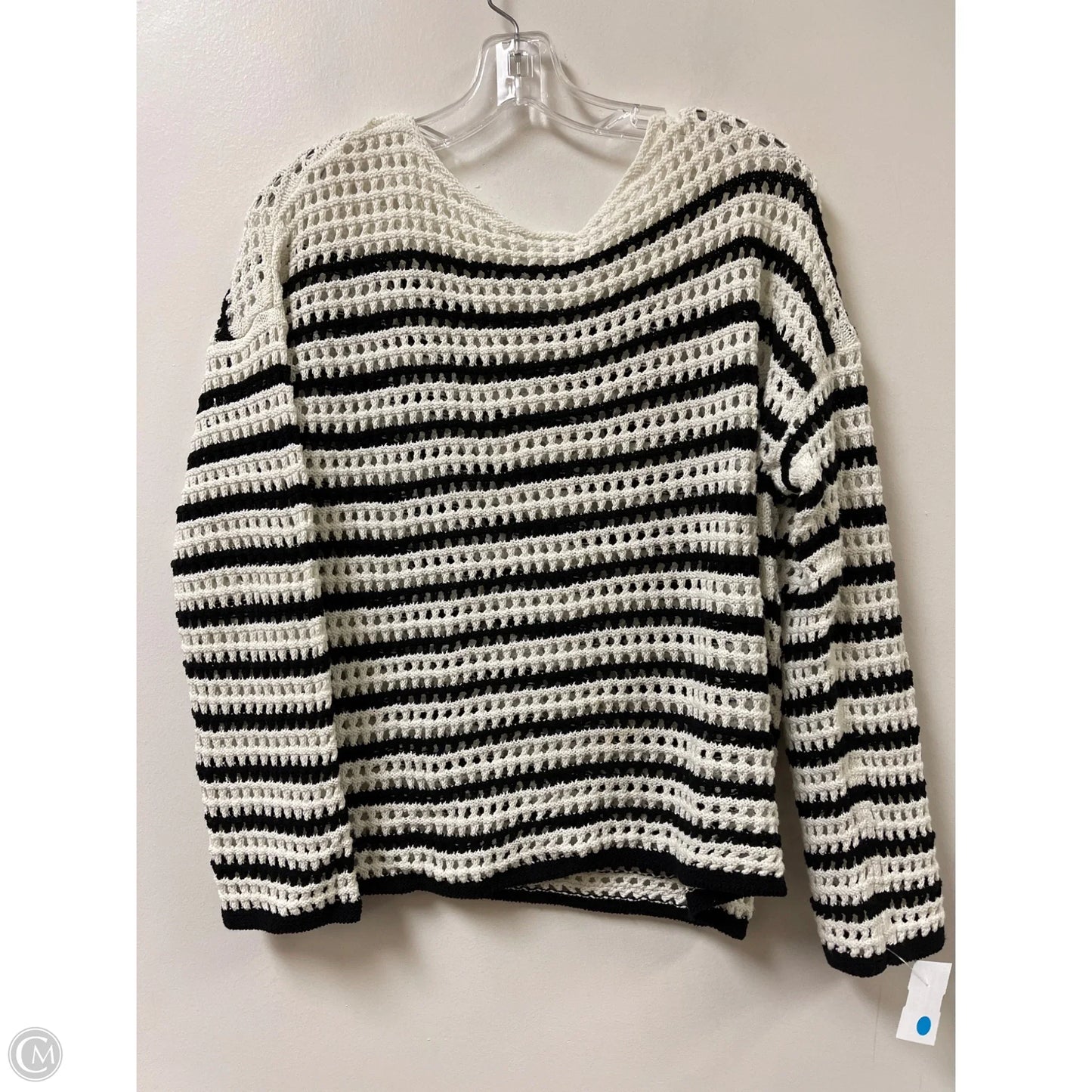 Sweater By Nine West In Black & White, Size: M