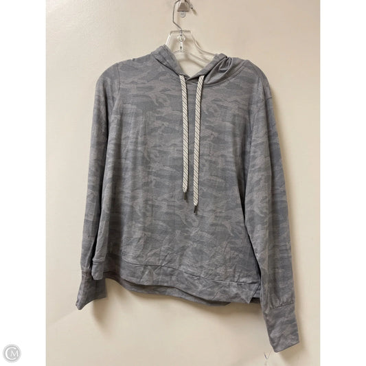 Athletic Top Long Sleeve Hoodie By Members Mark In Grey, Size: M