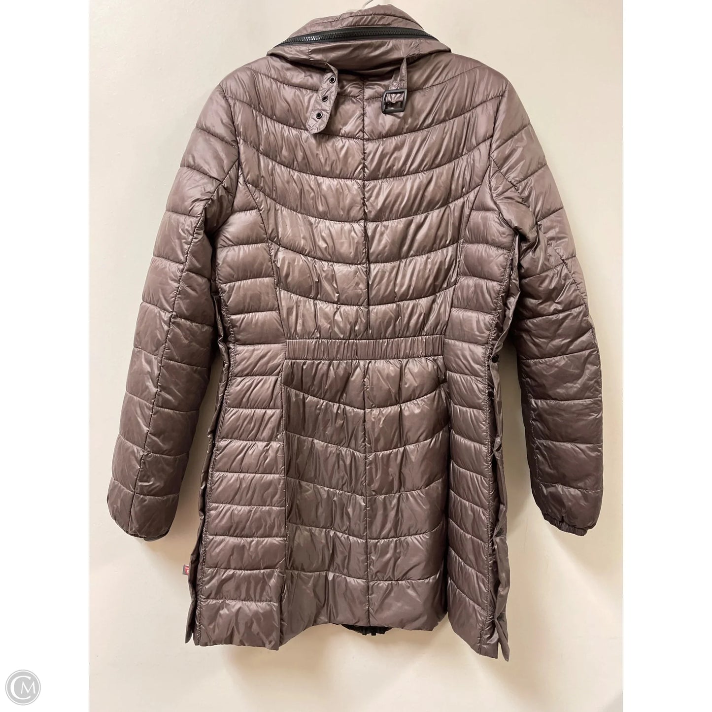 Jacket Puffer & Quilted By Bernardo In Grey, Size: M