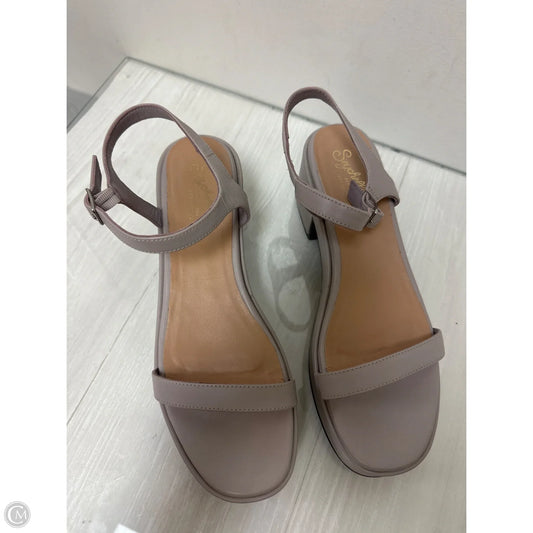 Sandals Heels Block By Seychelles In Grey, Size: 9