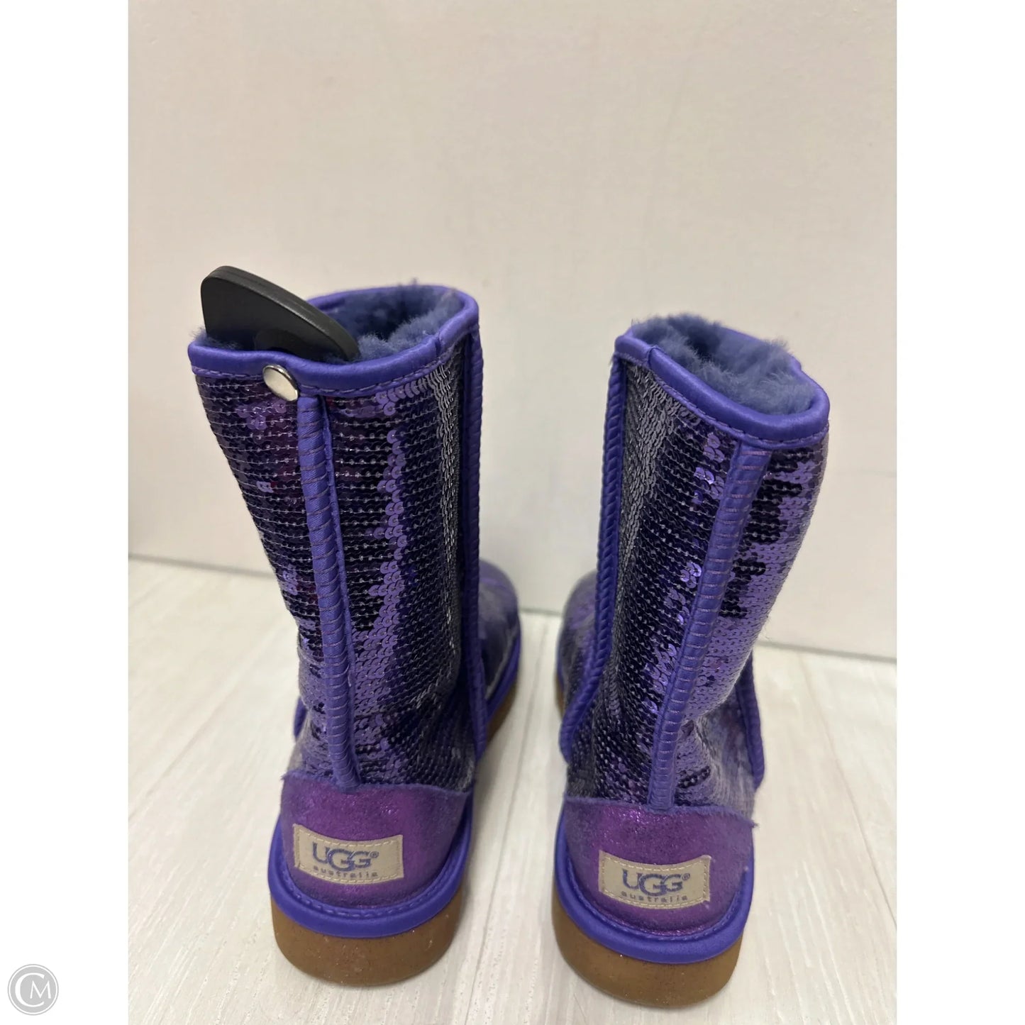 Boots Designer By Ugg In Purple, Size: 8