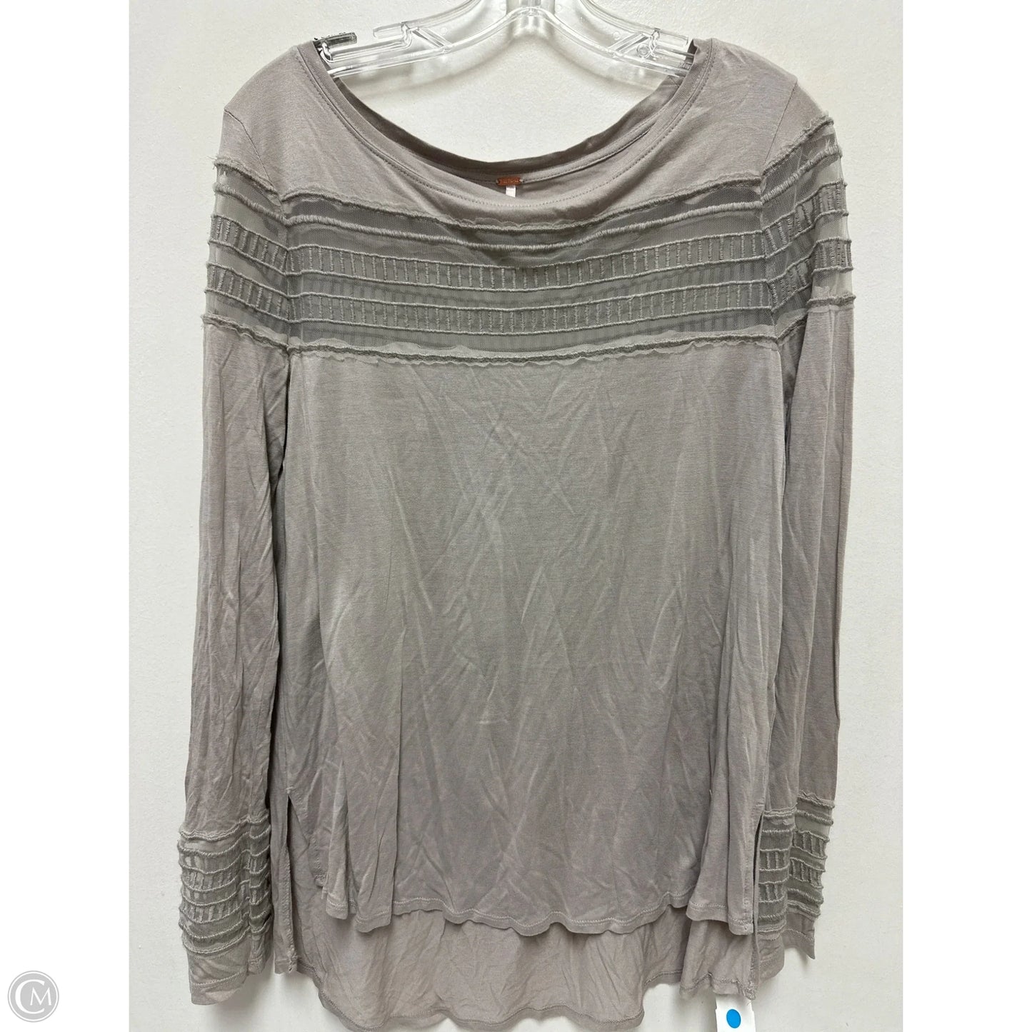 Tunic Long Sleeve By Free People In Grey, Size: L