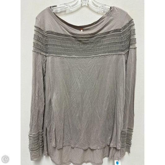Tunic Long Sleeve By Free People In Grey, Size: L