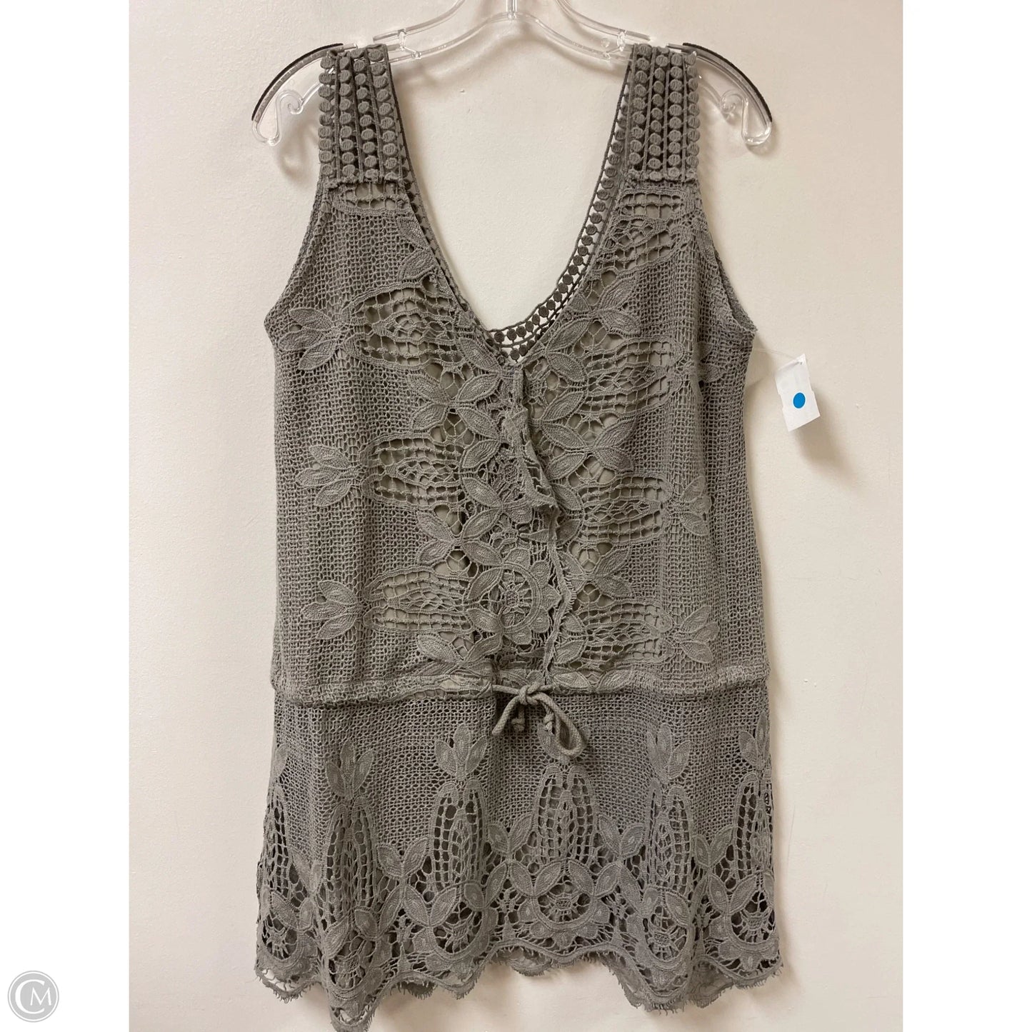Tunic Sleeveless By Clothes Mentor In Grey, Size: M