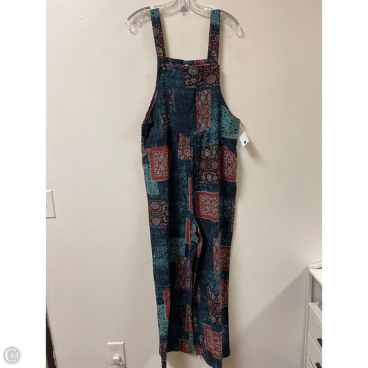 Jumpsuit By Clothes Mentor In Blue & Brown, Size: M
