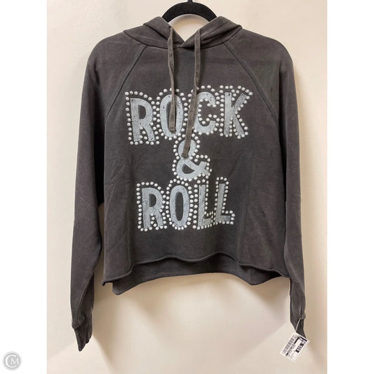 Sweatshirt Hoodie By Clothes Mentor In Grey, Size: L