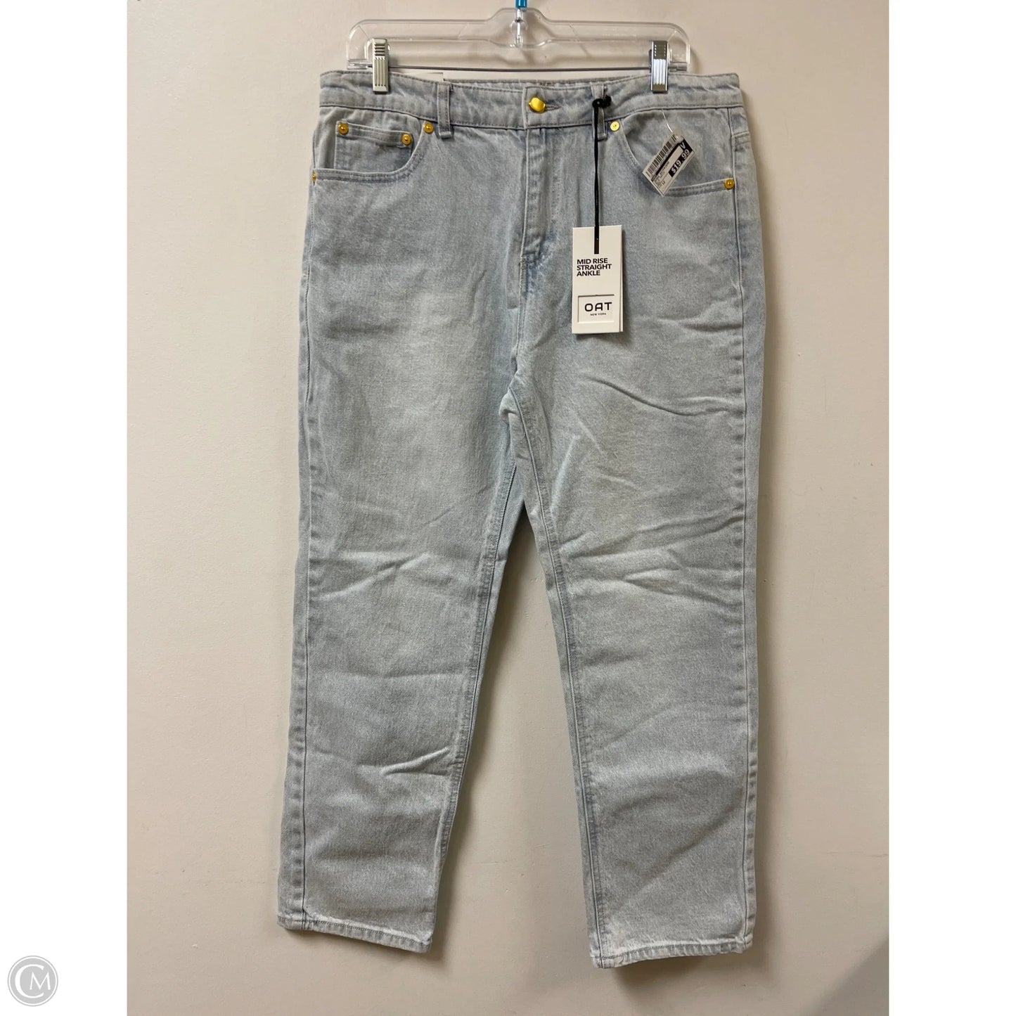 Jeans Boyfriend By Oat In Blue Denim, Size: 12