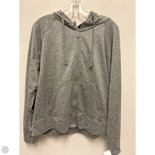 Athletic Jacket By Avia In Grey, Size: L