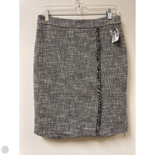 Skirt Midi By Calvin Klein In Black & White, Size: 6