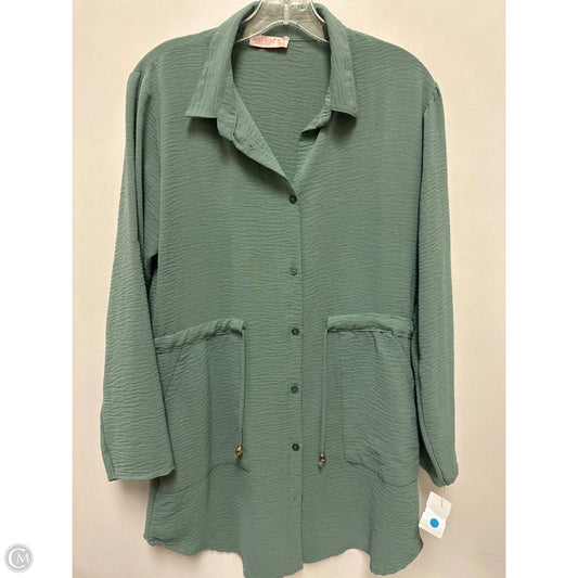 Dress Casual Midi By Clothes Mentor In Green, Size: M