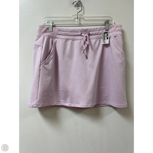 Athletic Skort By Tek Gear In Pink, Size: L