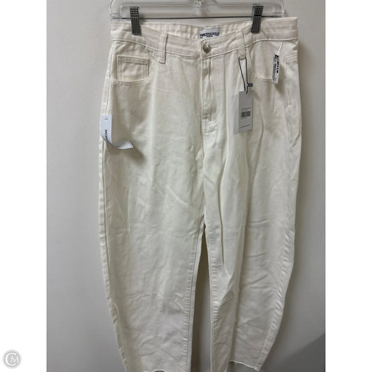 Jeans Boyfriend By Princess Polly In Cream, Size: 6