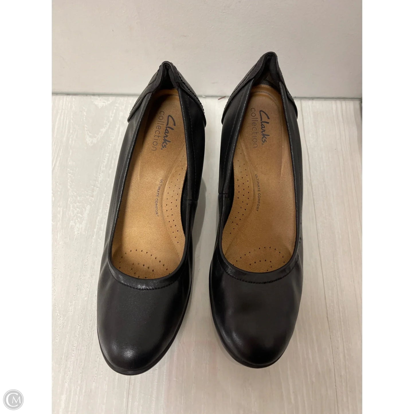 Shoes Heels Block By Clarks In Black, Size: 8.5