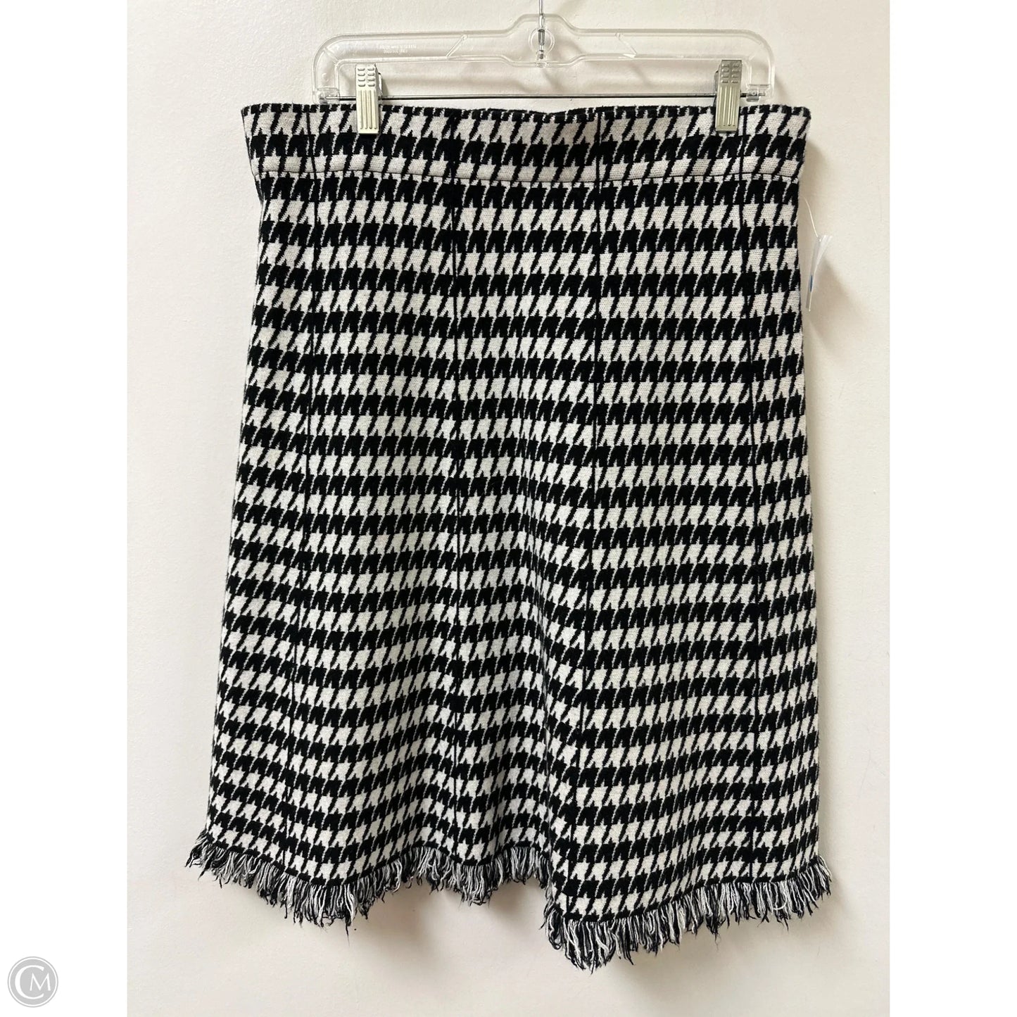 Skirt Midi By Versona In Black & Cream, Size: 1x