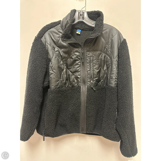 Jacket Faux Fur & Sherpa By Old Navy In Black, Size: M