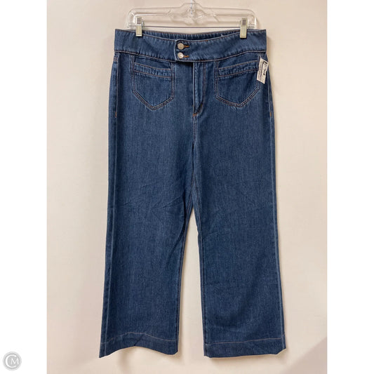 Jeans Wide Leg By Loft In Blue Denim, Size: 8