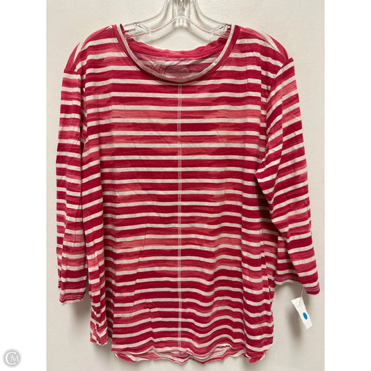 Top Long Sleeve By West Bound In Pink, Size: Xl