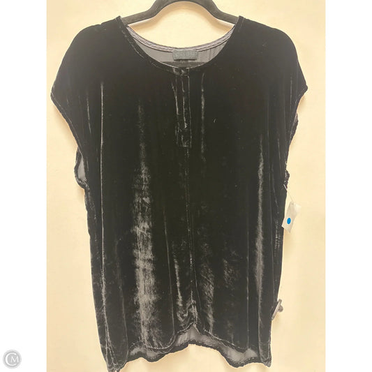 Top Short Sleeve By Cma In Black, Size: L