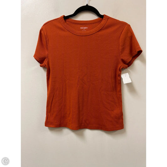 Top Short Sleeve By Old Navy In Orange, Size: L