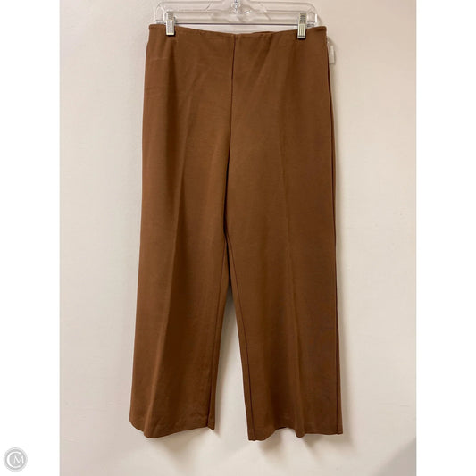 Pants Wide Leg By T Tahari In Brown, Size: L
