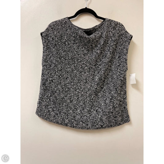Sweater Short Sleeve By Eileen Fisher In Black & White, Size: S