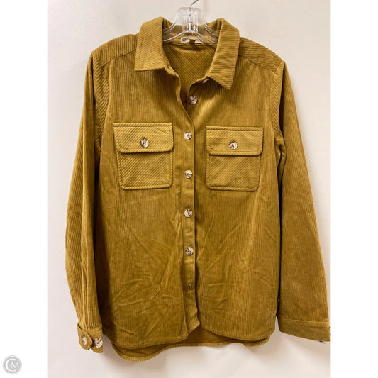 Blouse Long Sleeve By Democracy In Yellow, Size: S