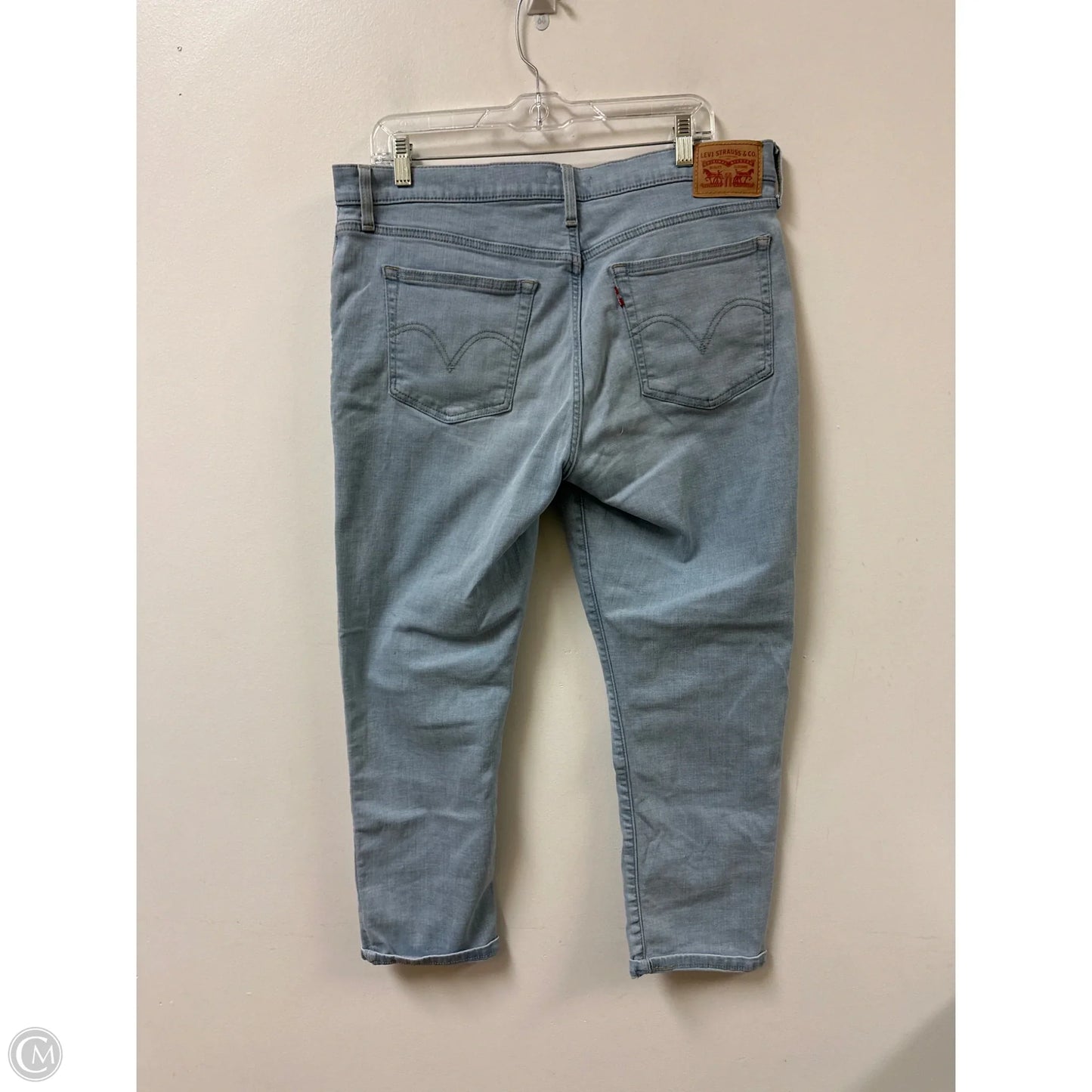 Jeans Skinny By Levis In Blue Denim, Size: 12