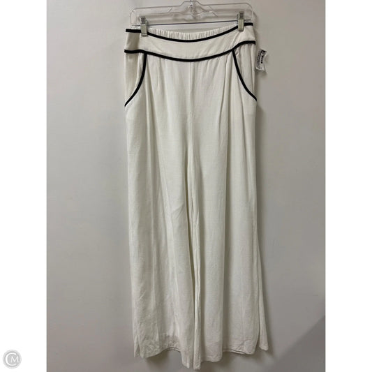 Pants Wide Leg By Sienna Sky In White, Size: L