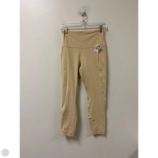 Athletic Leggings By Lululemon In Yellow, Size: 8