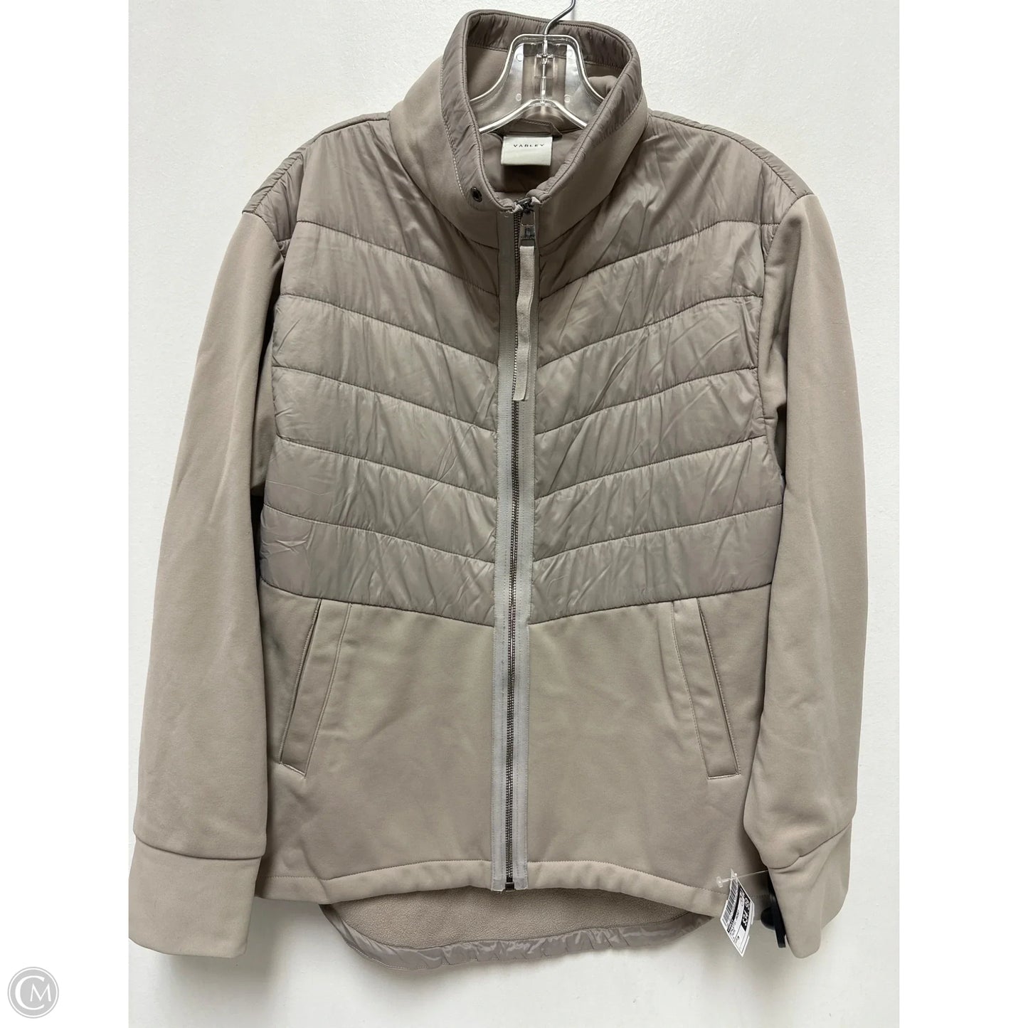 Athletic Jacket By Varley In Taupe, Size: M