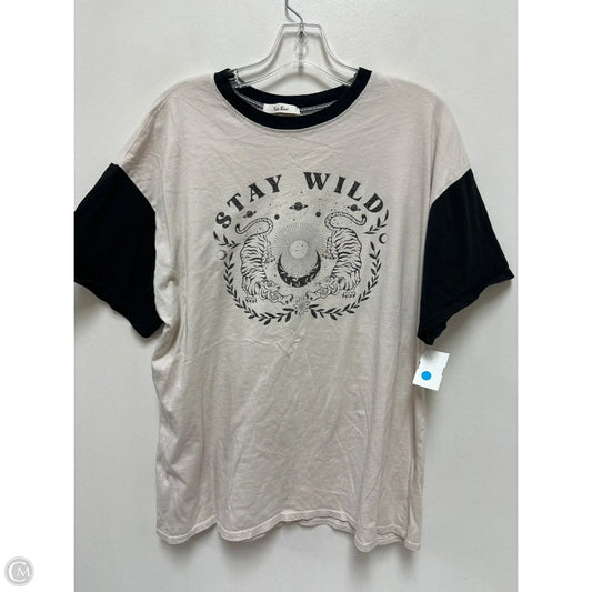 Top Short Sleeve By Tres Bien In Cream, Size: L