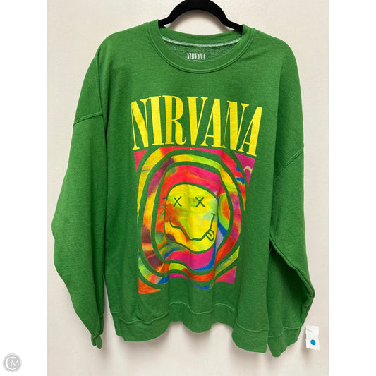 Sweater By Clothes Mentor In Green, Size: M